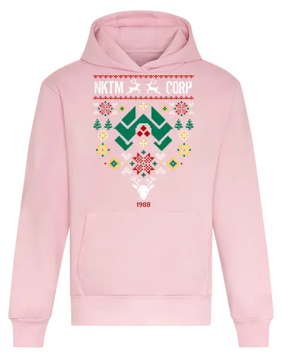 ugly nakatomi series - ugly christmas, christmas, xmas, nakatomi, plaza, christmas party, logo, diehard, winter, snow, pixel, vintage, classic, retro - Heavyweight Hoodie