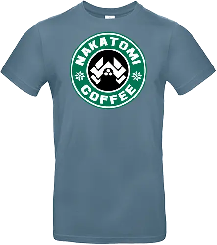 nakatomi coffee - ugly christmas, christmas, xmas, nakatomi, plaza, christmas party, logo, diehard, winter, snow, pixel, vintage, classic, retro - Standard T-Shirt