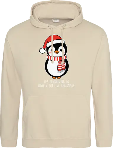 Its penguining to look alot like Christmas