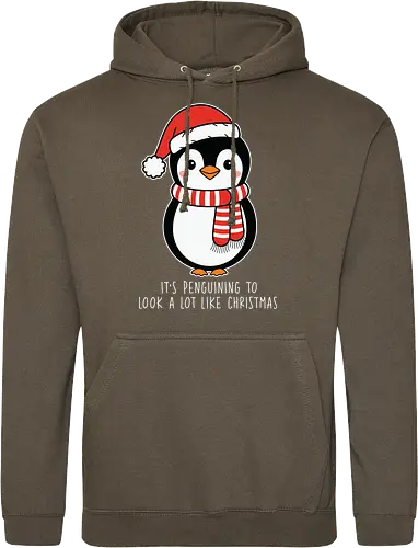 Its penguining to look alot like Christmas