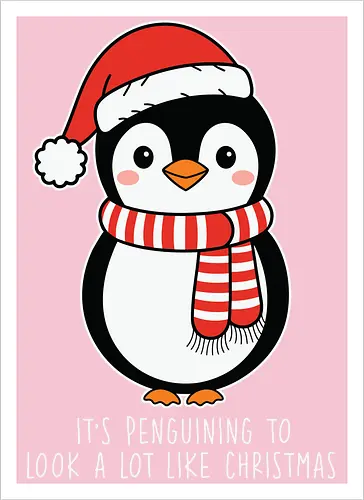 Its penguining to look alot like Christmas