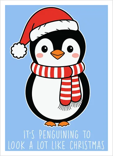 Its penguining to look alot like Christmas