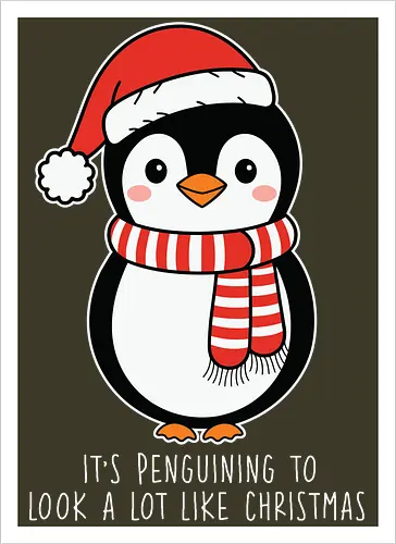 Its penguining to look alot like Christmas