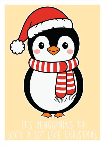 Its penguining to look alot like Christmas