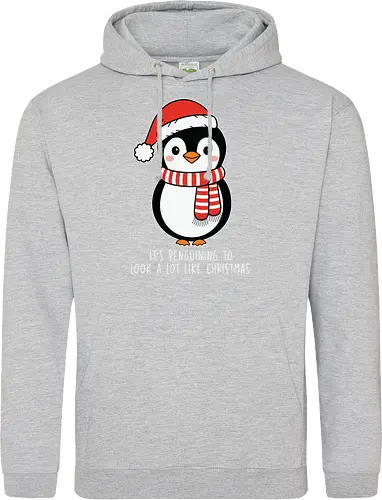 Its penguining to look alot like Christmas