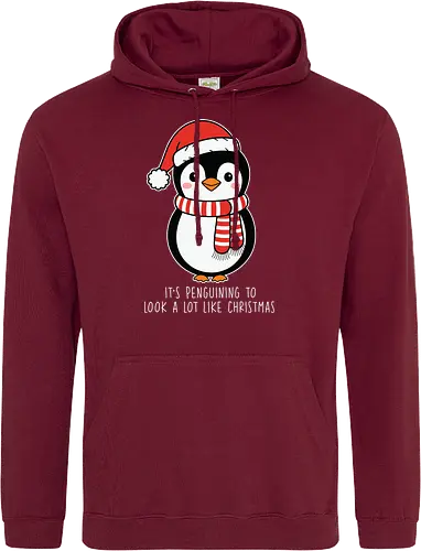 Its penguining to look alot like Christmas