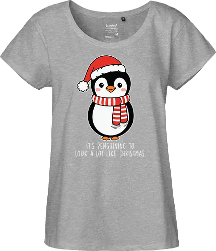 Its penguining to look alot like Christmas