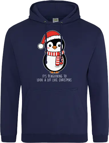 Its penguining to look alot like Christmas