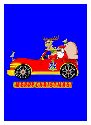 Merry Christmas Santa's Car