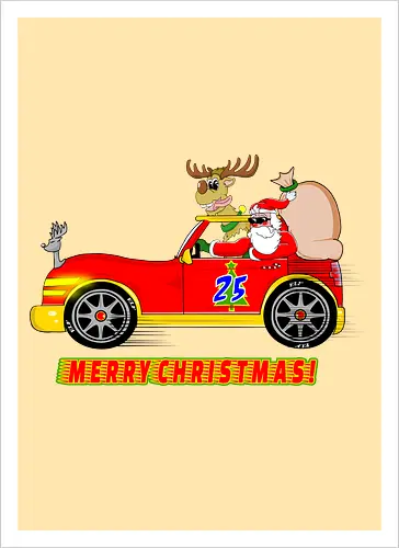 Merry Christmas Santa's Car