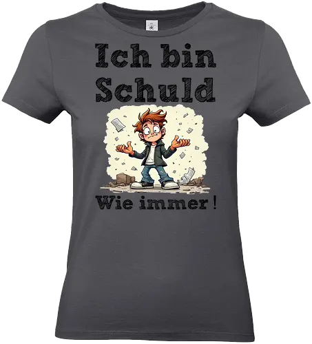 Ich bin Schuld - Wie immer ! (Hell) - Geschenk, Spass, Party, Witzig, Lustig, Böse, Kinder, Nerven, Verrückt, Kollege, Geburtstag, SchuldigeSeite, WieImmer, VerantwortungÜbernehmen, ChaosMeister, IchBinSchuld, T-ShirtMitHumor, SarkasmusPur, LustigeSprüche, EhrlicheAussagen, Selbstironie, FehlerMachen, KultTee, TäglicherWahnsinn, AlltagComedy, Schule, Lehrer, Erzieher, Erzieherin, Kindergarten, Arbeitskollege, Kollegin - Standard T-Shirt (Women)