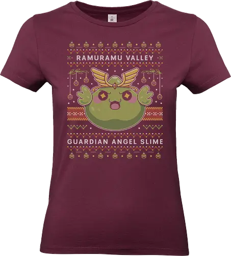 Ramuramu Valley Ugly Sweater - maplestory, christmas, xmas, ugly christmas sweater, pink bean, maplestory 2, maple story, slime, yeti, mushroom, kawaii, anime, chibi, nostalgia, video game, gaming, gamer, zakum helm - Standard T-Shirt (Women)