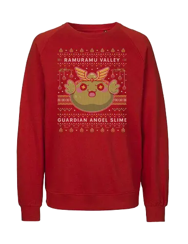 Ramuramu Valley Ugly Sweater - maplestory, christmas, xmas, ugly christmas sweater, pink bean, maplestory 2, maple story, slime, yeti, mushroom, kawaii, anime, chibi, nostalgia, video game, gaming, gamer, zakum helm - Fairtrade Sweatshirt
