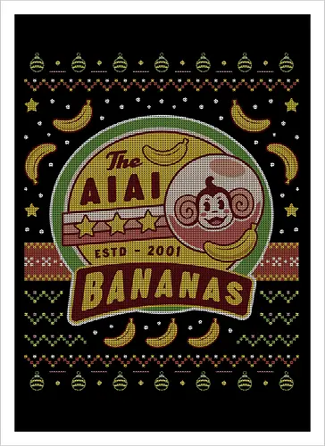 Aiai Bananas Ugly Sweater