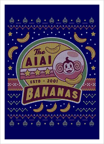Aiai Bananas Ugly Sweater