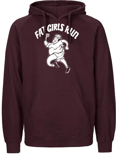 Fat Boys Run - Fat Girls Run - laufen, running, fett, fatboysrun - Fairtrade Hoodie