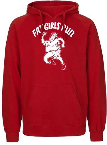 Fat Boys Run - Fat Girls Run - laufen, running, fett, fatboysrun - Fairtrade Hoodie