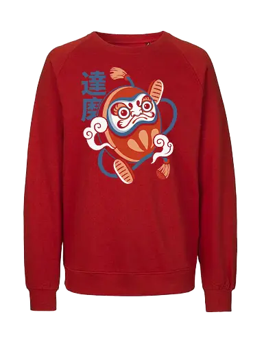 Daruma power - daruma, japan, daruma doll, japan lover, lucky charm - Fairtrade Sweatshirt