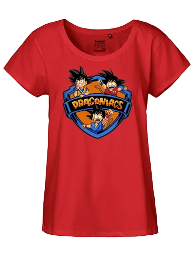 dragoniacs  - anime, manga, songoku, Dragon, maniacs, parody, cool, kids, hero, saiyan, supersaiyan - Fairtrade Girl Shirt