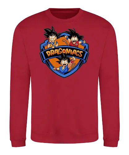 dragoniacs  - anime, manga, songoku, Dragon, maniacs, parody, cool, kids, hero, saiyan, supersaiyan - Sweatshirt