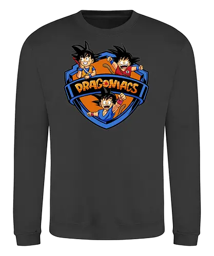dragoniacs  - anime, manga, songoku, Dragon, maniacs, parody, cool, kids, hero, saiyan, supersaiyan - Sweatshirt