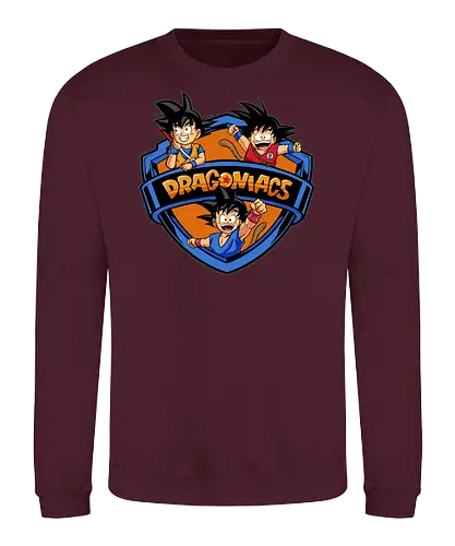 dragoniacs  - anime, manga, songoku, Dragon, maniacs, parody, cool, kids, hero, saiyan, supersaiyan - Sweatshirt