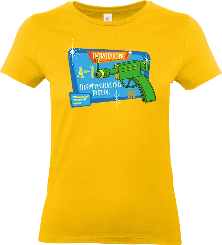 Disintegrating pistol - retro, vintage, cartoons, animation - Standard T-Shirt (Women)