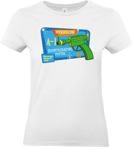 Disintegrating pistol - retro, vintage, cartoons, animation - Standard T-Shirt (Women)