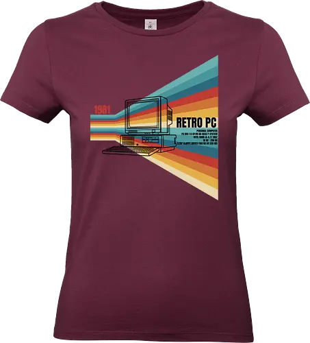 Retro PC - retro, vintage, pc, computer, 80s - Standard T-Shirt (Women)