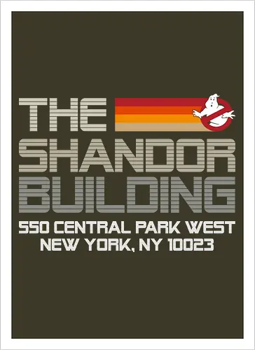 The Shandor Building - retro, vintage, retro movies, Ghost - Artprint