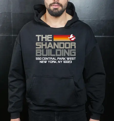 The Shandor Building - retro, vintage, retro movies, Ghost - Cropped Hoodie