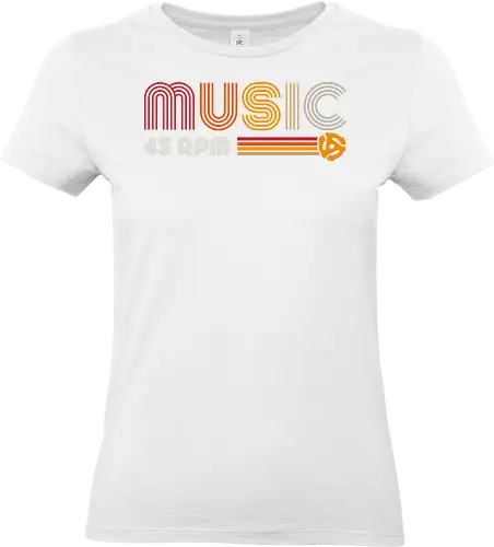 45 RPM Music - retro, vintage, music - Standard T-Shirt (Women)