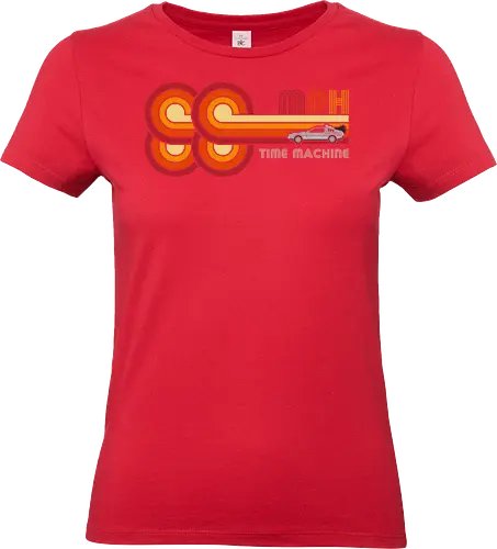88 MPH - retro, vintage, 80s movies, time machine, delorean - Standard T-Shirt (Women)