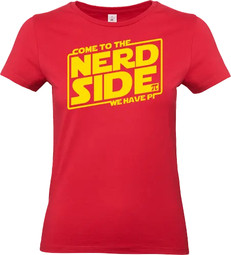 Come to the Nerd Side - retro, vintage, at at, galaxy, stars, movies - Standard T-Shirt (Women)