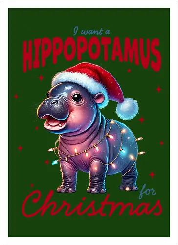 I want a hippopotamus for Christmas