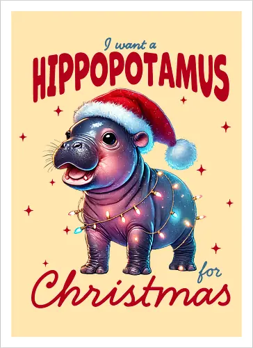 I want a hippopotamus for Christmas