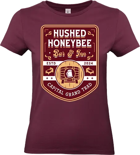 Hushed Honeybee Inn Emblem - refantazio, video game, gaming, gamer, strohl, hulkenberg, grius, jrpg, junah, eupha, basilio, louis, grand trad, kingdom of euchronia, gauntlet runner - Standard T-Shirt (Women)