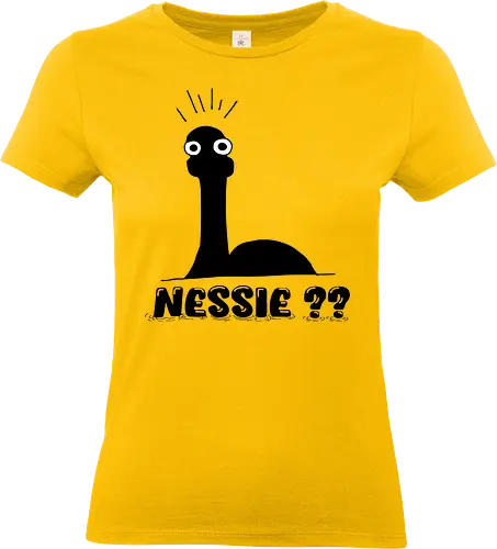 Nessie??  - Süßes Ungeheuer von Loch Ness, Nessie, LochNess, Monster, Mythos, Legende, Schottland, Seeungeheuer, süß, Cartoon, geheimnisvoll, minimalistisch, mystisch, Fantasie, Kreatur, Geschenkidee, Kryptid, Kryptozoologie, Fabelwesen, Mythologie, Abenteuer, Loch Ness, Cryptid, Crytpozoology, fantasy, Scotland, cute, kawaii, minimlaism - Standard T-Shirt (Women)