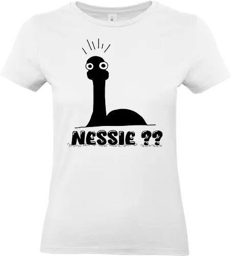 Nessie??  - Süßes Ungeheuer von Loch Ness, Nessie, LochNess, Monster, Mythos, Legende, Schottland, Seeungeheuer, süß, Cartoon, geheimnisvoll, minimalistisch, mystisch, Fantasie, Kreatur, Geschenkidee, Kryptid, Kryptozoologie, Fabelwesen, Mythologie, Abenteuer, Loch Ness, Cryptid, Crytpozoology, fantasy, Scotland, cute, kawaii, minimlaism - Standard T-Shirt (Women)