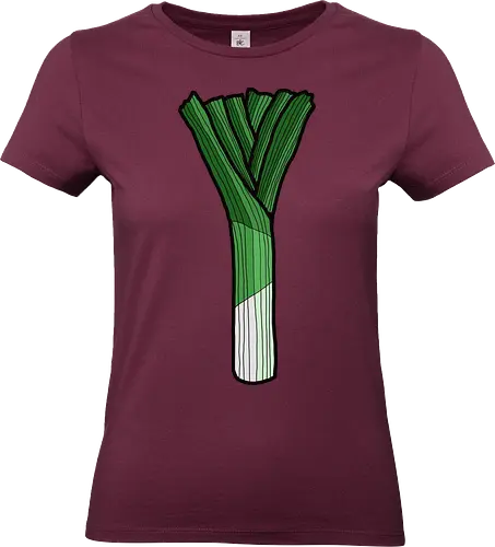 Lauch - lauch, comic, comics, comic style, dünn, schwach, dürr, sport, fitness, gym, gesund, gemüse, obst, grün, schwäche, muskeln, power, proteine, sportstudio, muskeln - Standard T-Shirt (Women)
