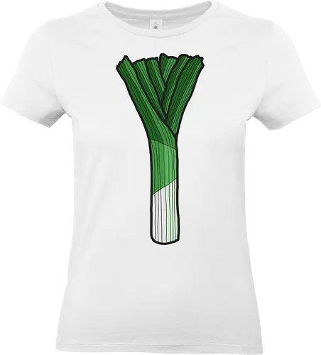 Lauch - lauch, comic, comics, comic style, dünn, schwach, dürr, sport, fitness, gym, gesund, gemüse, obst, grün, schwäche, muskeln, power, proteine, sportstudio, muskeln - Standard T-Shirt (Women)
