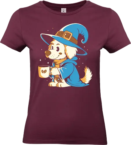 My Magic Coffee - coffee, love coffee, drink, cafeine, dog, pet, magic - Standard T-Shirt (Women)