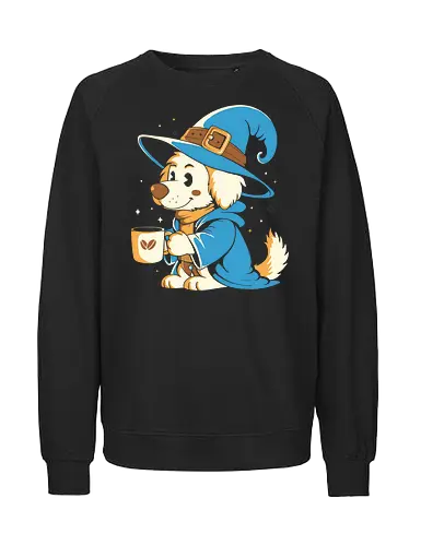 My Magic Coffee - coffee, love coffee, drink, cafeine, dog, pet, magic - Fairtrade Sweatshirt