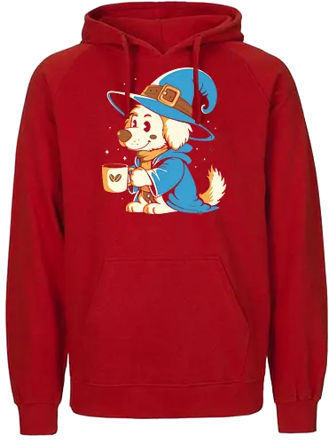 My Magic Coffee - coffee, love coffee, drink, cafeine, dog, pet, magic - Fairtrade Hoodie