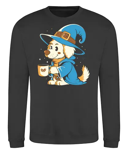 My Magic Coffee - coffee, love coffee, drink, cafeine, dog, pet, magic - Sweatshirt