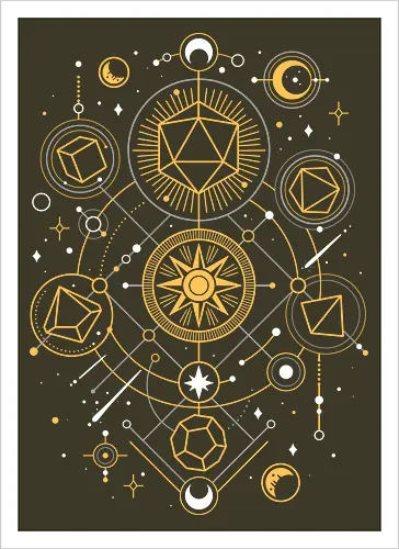 Mystical Dice Chart