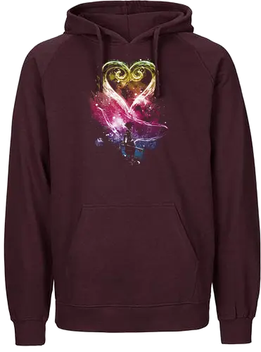 A path to the stars -rainbow version - Kingdom, gaming, gamer, pop culture, sora, keyblade - Fairtrade Hoodie