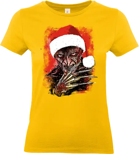 I wish you a Freddy christmas - Freddy Krueger, nightmare on elm street, movie, horror, christmas, spooky - Standard T-Shirt (Women)