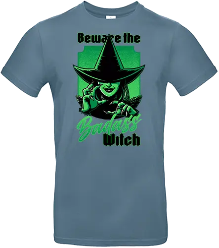 Beware Green Witch - Wicked, Wicked Witch Of The West, Wicked Witch, Elphaba, Glinda, Wizard Of Oz, Wizard, Witch, Classic, Cult Classic, Cult, Cult Films, Movie, Book, Play, Movie Theater, Theater, Retro, Retro Vintage, Vintage, Fantasy, Adventure, Music, Musical, Green - Standard T-Shirt