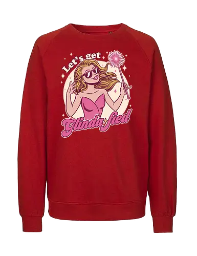 Glamour Pink Witch - Wicked, Wicked Witch Of The West, Wicked Witch, Elphaba, Glinda, Wizard Of Oz, Wizard, Witch, Classic, Cult Classic, Cult, Cult Films, Movie, Book, Play, Movie Theater, Theater, Retro, Retro Vintage, Vintage, Fantasy, Adventure, Music, Musical, Pink - Fairtrade Sweatshirt